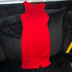 Mini red dress